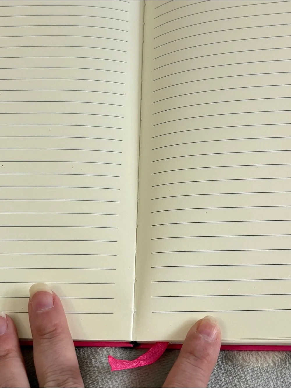 Hot Pink Hardcover Notebook Journal with Elastic Closure - NEW